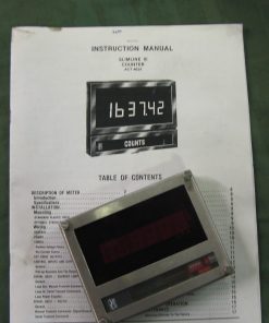 Weschler Slimline 3 Digital Counter Panel Meter