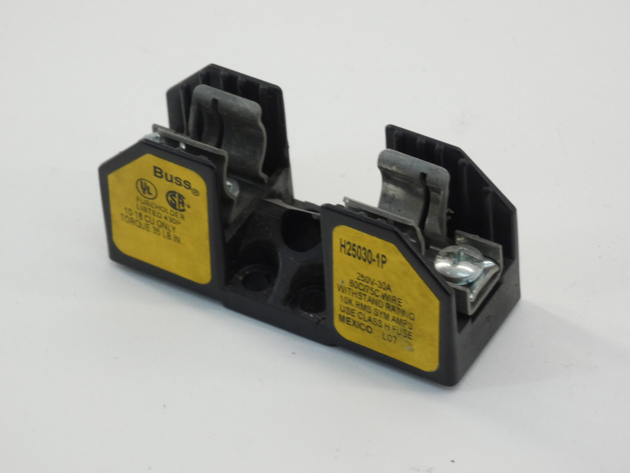 BUSSMANN, Finger-Safe, 3 Pole, Fuse Block - 13M220|CHCC3DIU