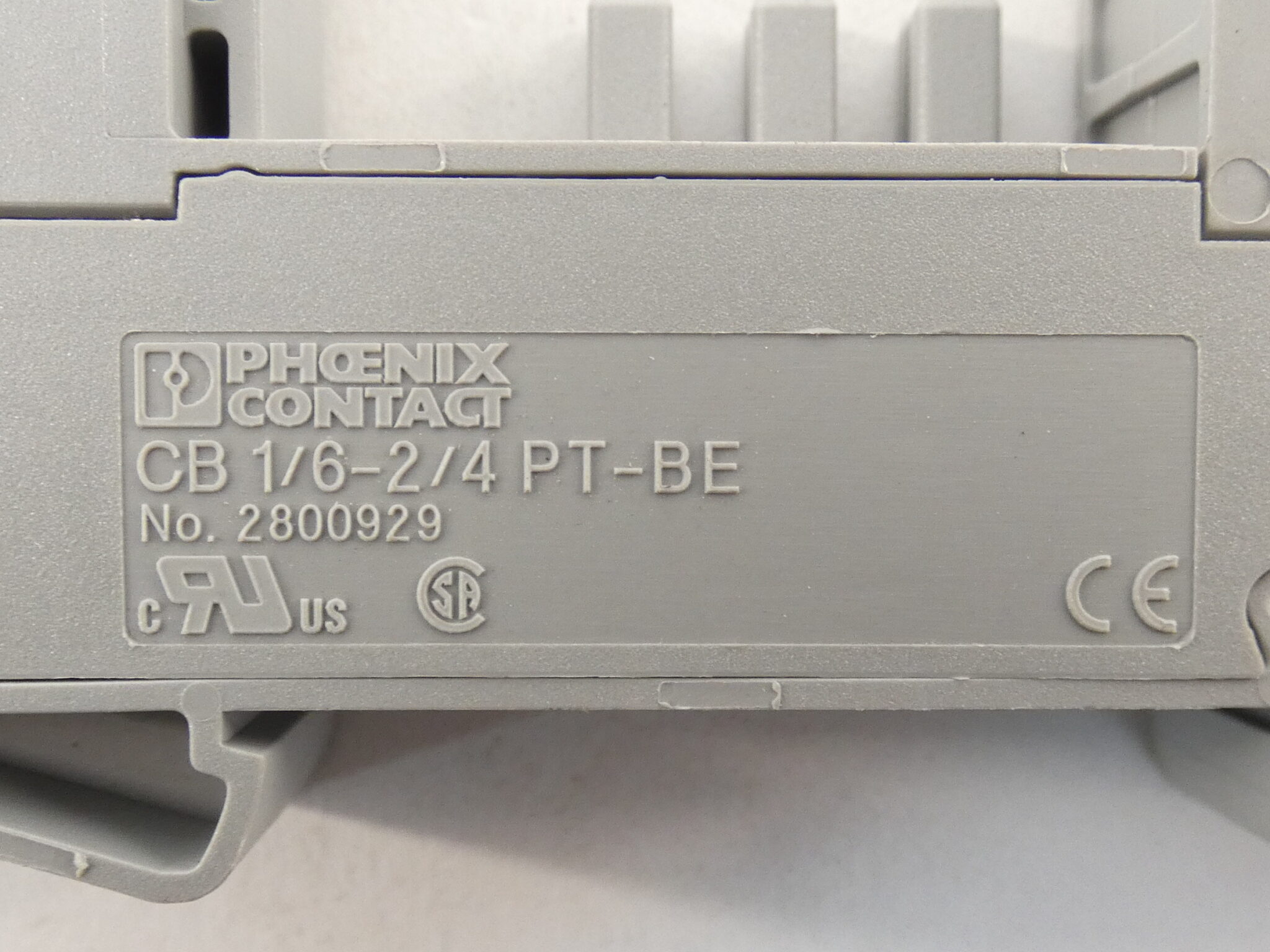 Phoenix Contact GmbH & Co. KG CB TM1, CB TM2, CB 1/6-2/4 PT-BE, CB 1/10-1/10 UT-BE