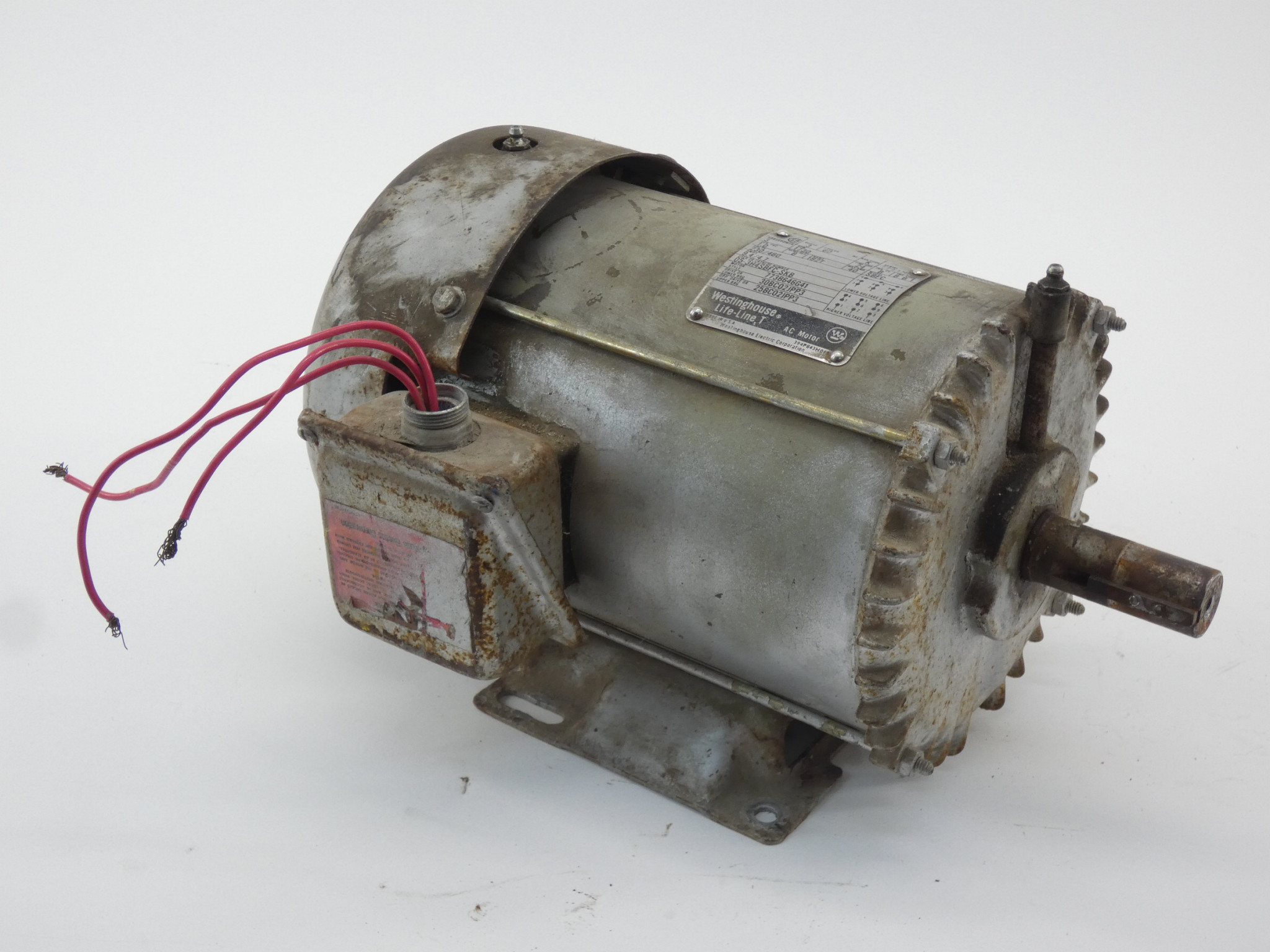 3HP Westinghouse SBFC 05-3H4SBFC-SKB AC Motor 1730RPM 182T 3PH Life-Line T   GPM Surplus
