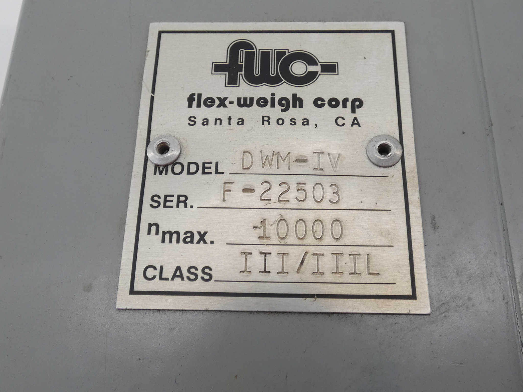 *Parts Only* Flex Weigh DWM-IV Digital Weight Meter NO POWER Indicator Scale Control - Image 8