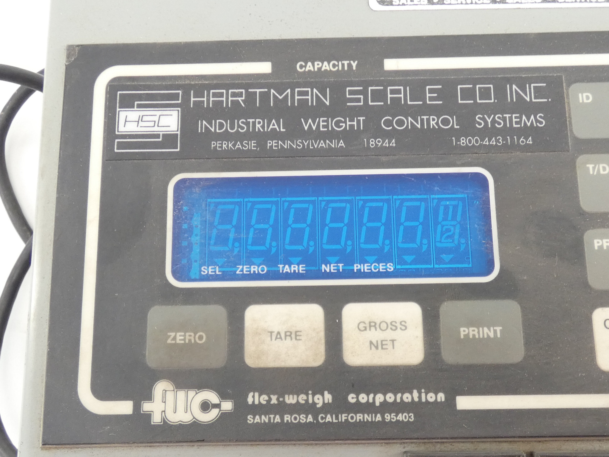 *Parts Only* Flex Weigh DWM-IV Digital Weight Meter NO POWER Indicator Scale Control - Image 3