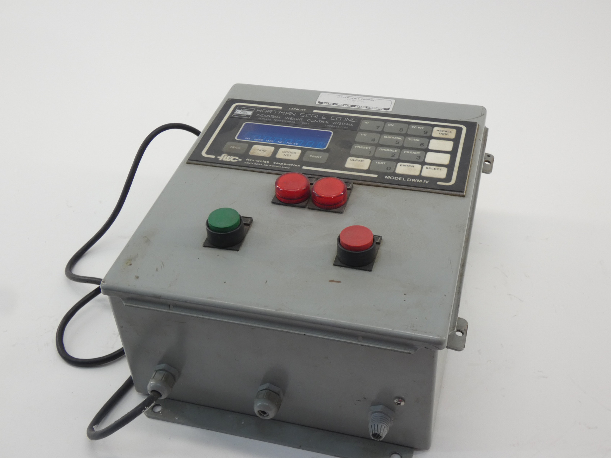*Parts Only* Flex Weigh DWM-IV Digital Weight Meter NO POWER Indicator Scale Control