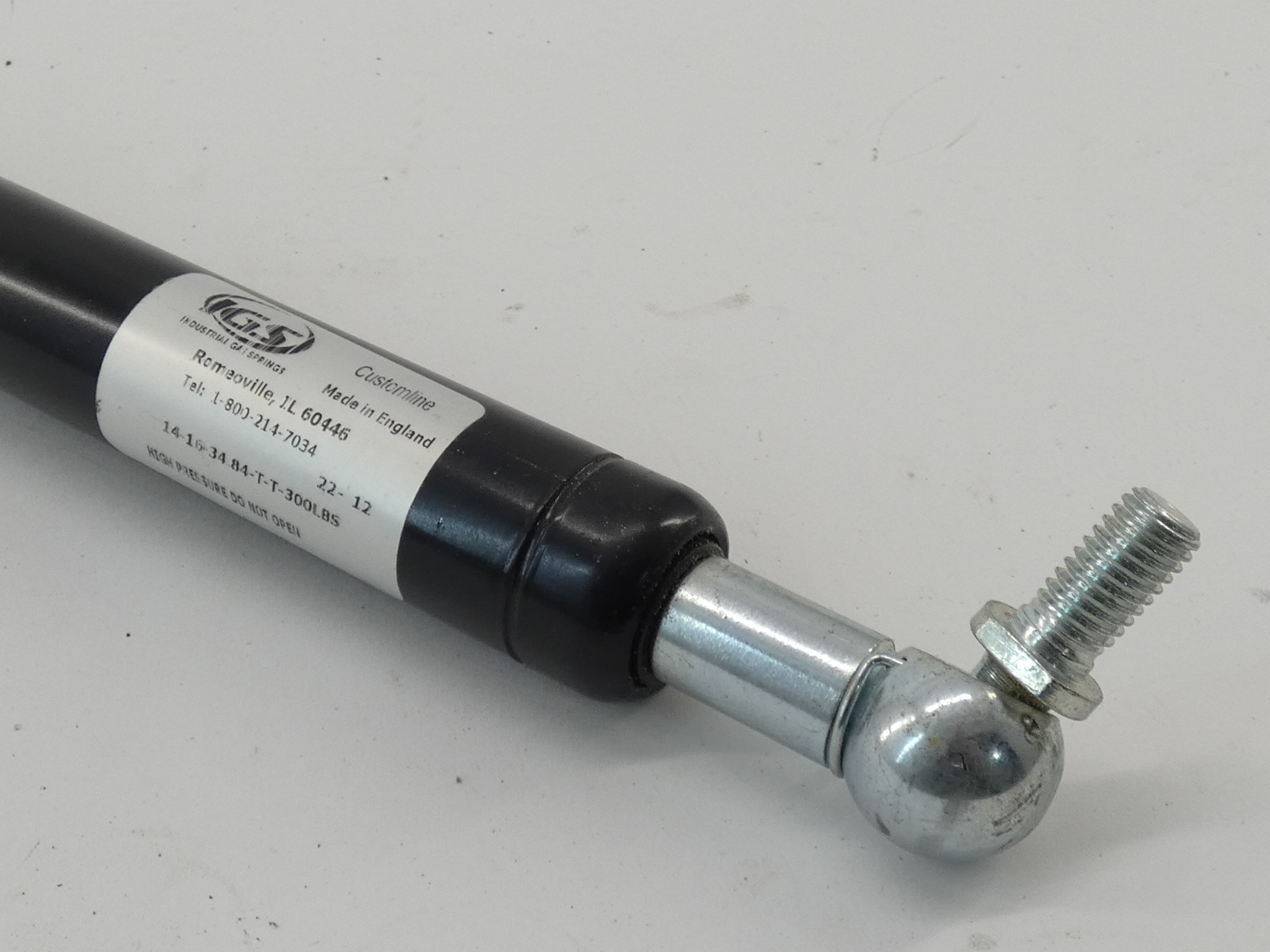 Industrial Gas Springs IGS 14-16-34.84-T-T-300LBS Gas Spring