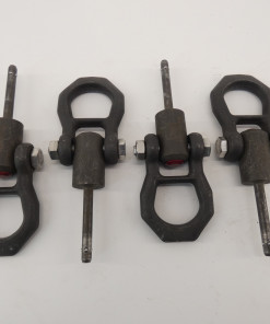 *Lot of 4* Lifting Pin Quick-Release Bolt Shackle Hoist Ring Red Aluminum Button