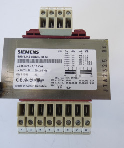 Alternative view of Siemens 4AM4342-8DD40-0FA0 Transformer PRI 550-208V