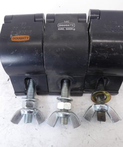 Alternative view of *Lot of 9* Doughty SWL500KG Black Half-Coupler Clamps