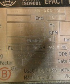Alternative view of 100HP Worldwide Electrical WWE100-36-405TS Electric Motor 3PH 405TS 230/460V