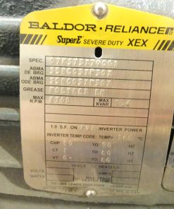 Alternative view of 7.5HP Reliance Baldor CECP3770T SuperE Severe Duty Electric Motor 213TC 230/460V 3PH