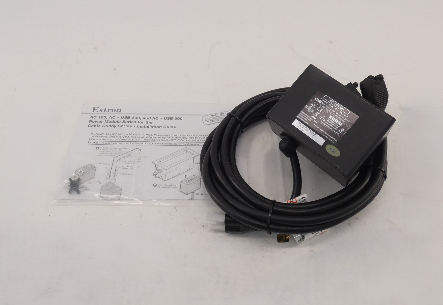 Extron 60-1889-01 AC 104 Cord Power Module 125V Cable Cubby 12A – GPM ...