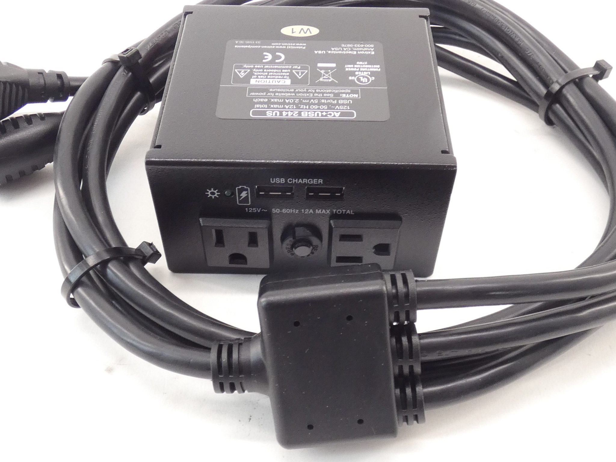 Extron 60-1890-01 AC+USB 244 US Cord 125V 50/60Hz 12A – GPM Surplus