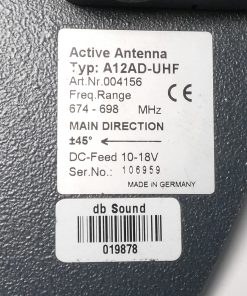 Alternative view of Sennheiser A12AD-UHF Active Antenna 674-698 MHz