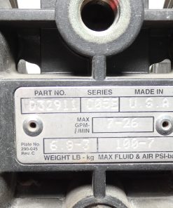 Alternative view of Graco D32911 Husky 307 Air Operated Diaphragm Pump 7-26GPM