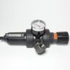 Parker 06E38A13AC Air Filter Regulator 250PSI w/ Valley Instrument Gauge 0-200PSI