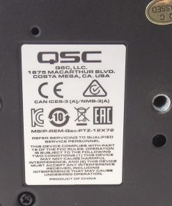 QSC PTZ-12X72 Conference Camera NO Power Cord 12VDC 12W