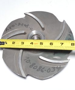 Alternative view of Goulds 56381 5-Vane Impeller 1" ID 8" OD CF8M