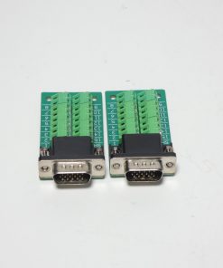 *Lot of 2* Winford BRKSD15HDM Slim Breakout Circuit Board 15-Pin Male Rev. A