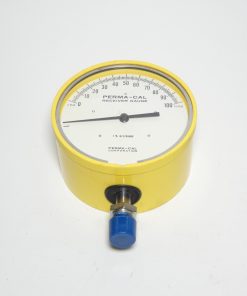 Perma-Cal 121NID35Y23 4.5" Dial Indicating Pressure Gauge 0-100 3-15 PSIG