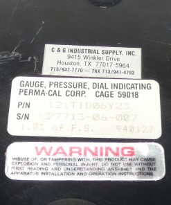 Alternative view of Perma-Cal 121TID06Y23 PIC PI Components Diaphragm Pressure Gauge 0-200 PSI