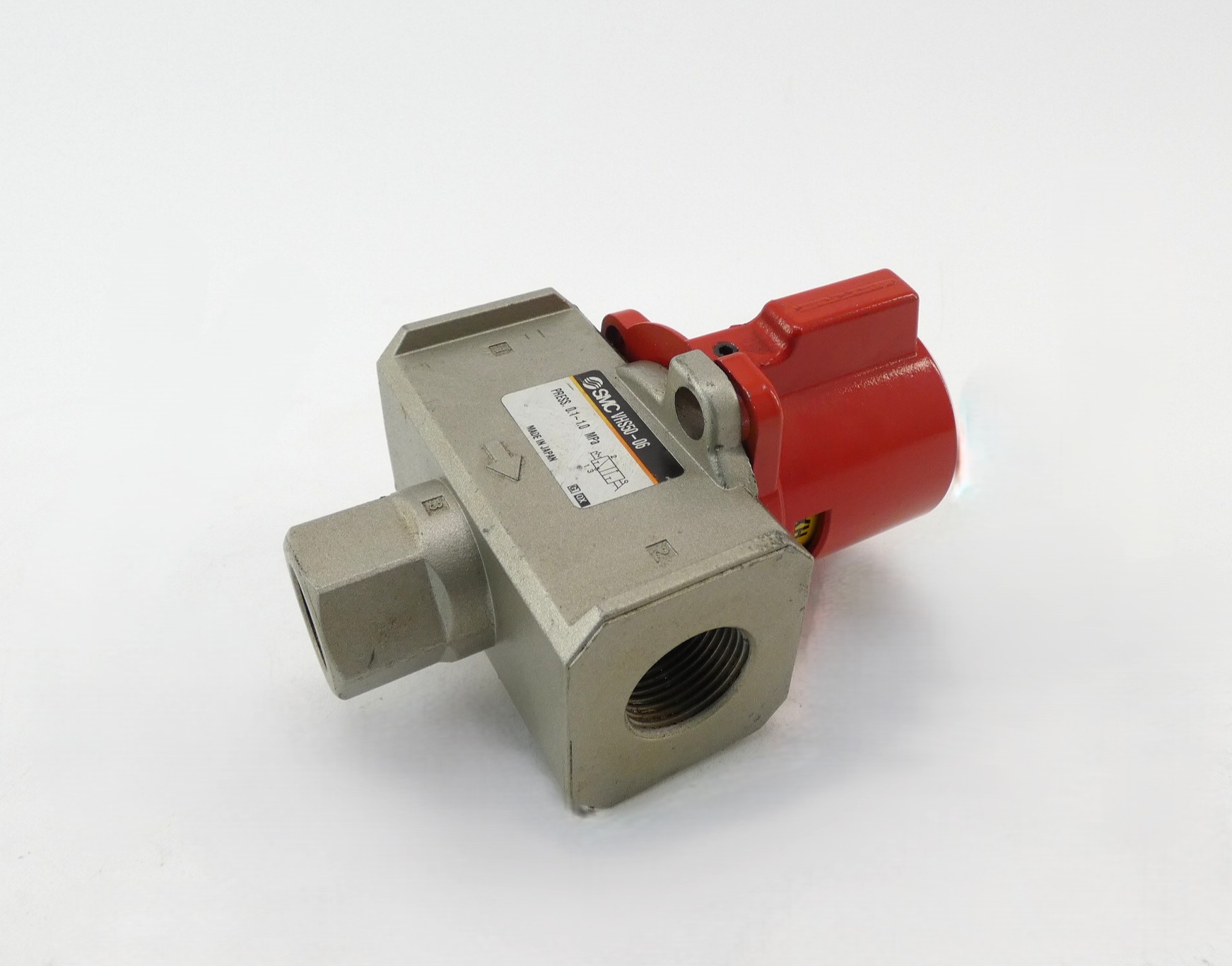 SMC VHS50-06 3-Port Pressure Relief Lock-Out Valve 0.1-1.0MPa