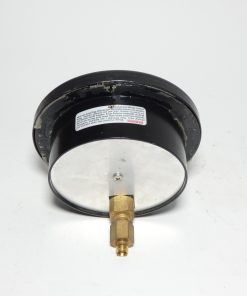 Alternative view of USG 21066 Receiver Pressure Gauge 3-15 PSI 0-10 PSI Back Connection 4.5" Face Dial