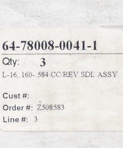 Alternative view of Zenith 64-78008-0041-1 L-16 160-.584 CC/REV SDL Saddle Assembly Zenith Hot melt Pump