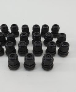 *Lot of 21* Black Cable Gland 3/8" Bore