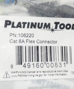 Alternative view of *Lot of 25* Platinum Tools 106220 Cat.6A Flex Connector