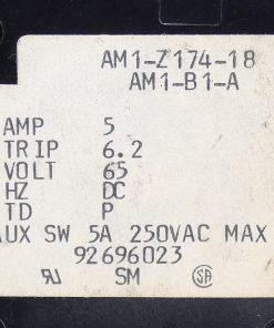 Alternative view of *Lot of 3* Heinemann AM1-Z174-18 Circuit Breaker 5A 65VDC