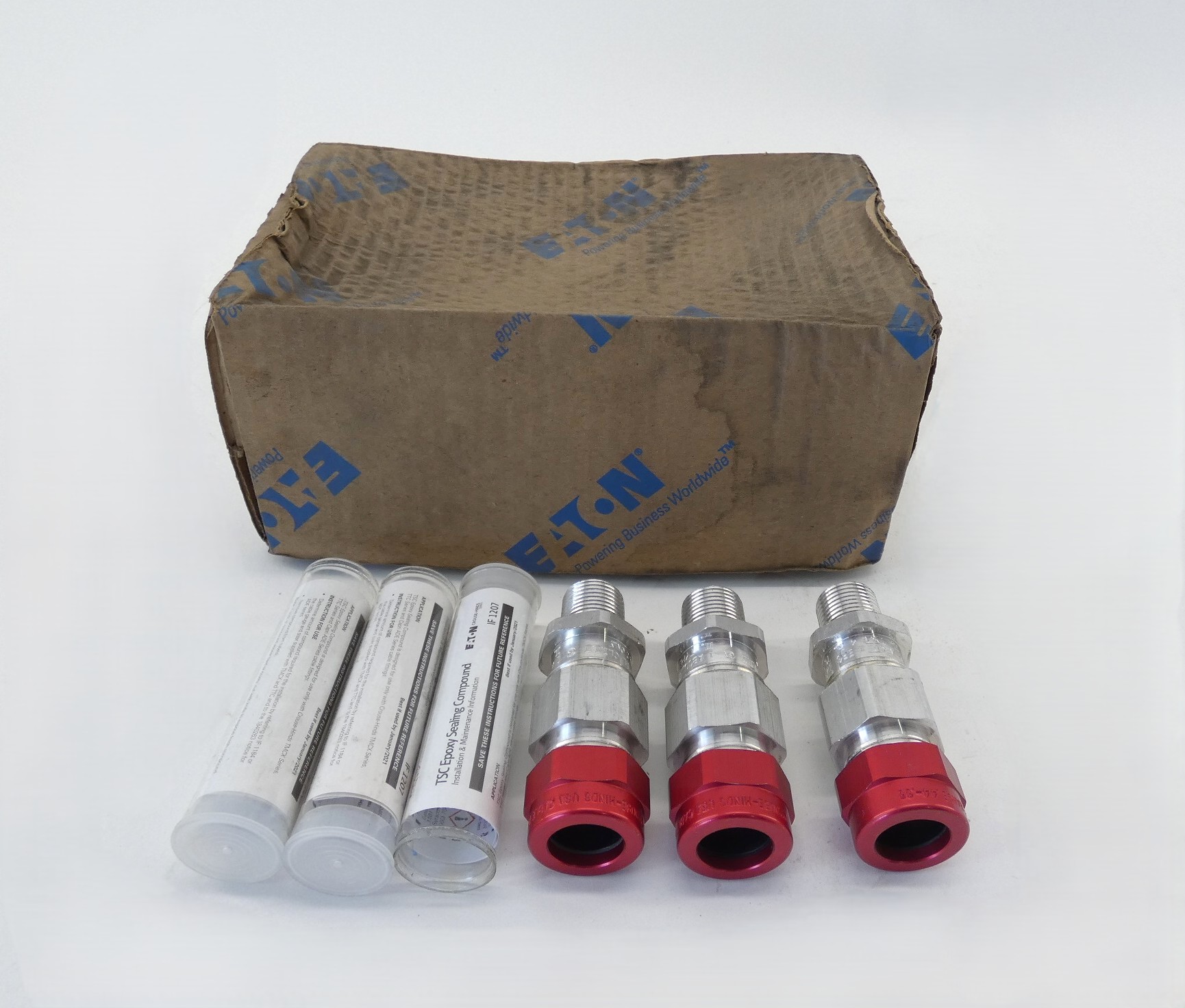 *Box of 3* Eaton Crouse-Hinds TMCX165 1/2" Cable Gland .44 -. 65 Terminator