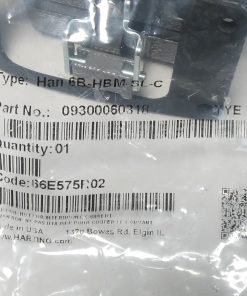 Alternative view of Harting 09300060318 Han 6B-HBM-SL-C Bulkhead Mount Connector Housing