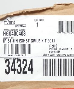 Alternative view of nVent Hoffman HG0400403 34324 Filter Exhaust 4″ Grill Kit IP54 9011
