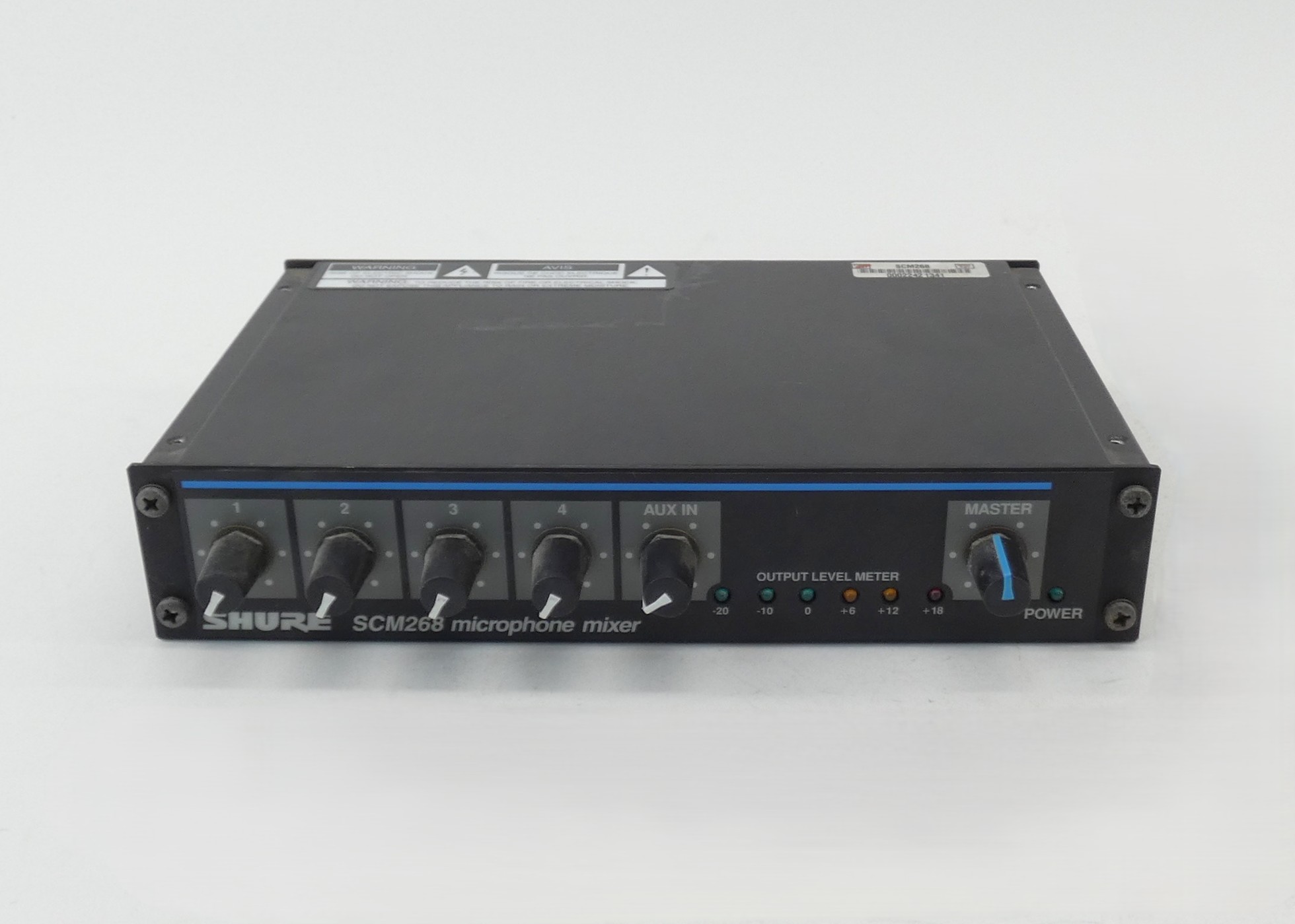 Shure SCM268 4-Channel Microphone Mixer 100-120V NO Power Cord - Image 2