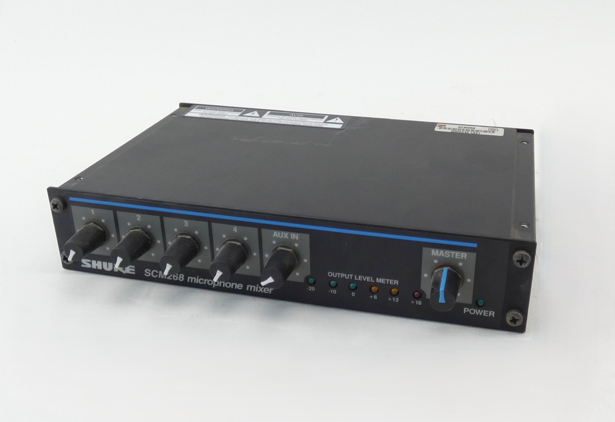 Shure SCM268 4-Channel Microphone Mixer 100-120V NO Power Cord