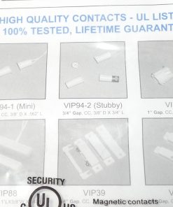 Alternative view of *Lot of 10* Flair Electronics VIP94-2T Recessed Magnetic Alarm Contact