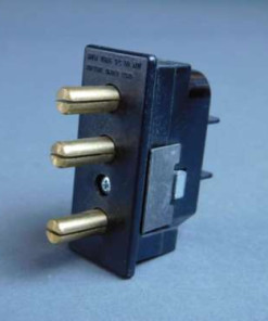 Alternative view of *Lot of 10* Lex Products 2P20G-MR Panel Mount Male Stage Pin Connector