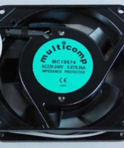 Alternative view of *Lot of 4* Multicomp MC19674 92x92mm Fan 220-240VAC