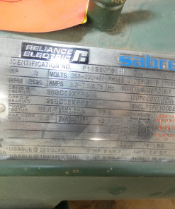 Alternative view of 3HP Reliance Electric Sabre 182TCY 3520RPM TEFC 3PH 230/460V P18S3075