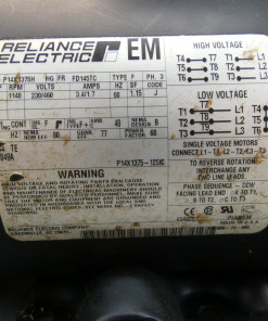 Alternative view of Parker PGM 500 2351 Hydraulic Pump & Reliance 14X1375H 1HP Motor, 1x1.5 Threaded Ports, Aluminum Body