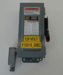 Square D H221AWK Heavy Duty Safety Switch 30A 2P 7.5HP 240VAC/250VDC