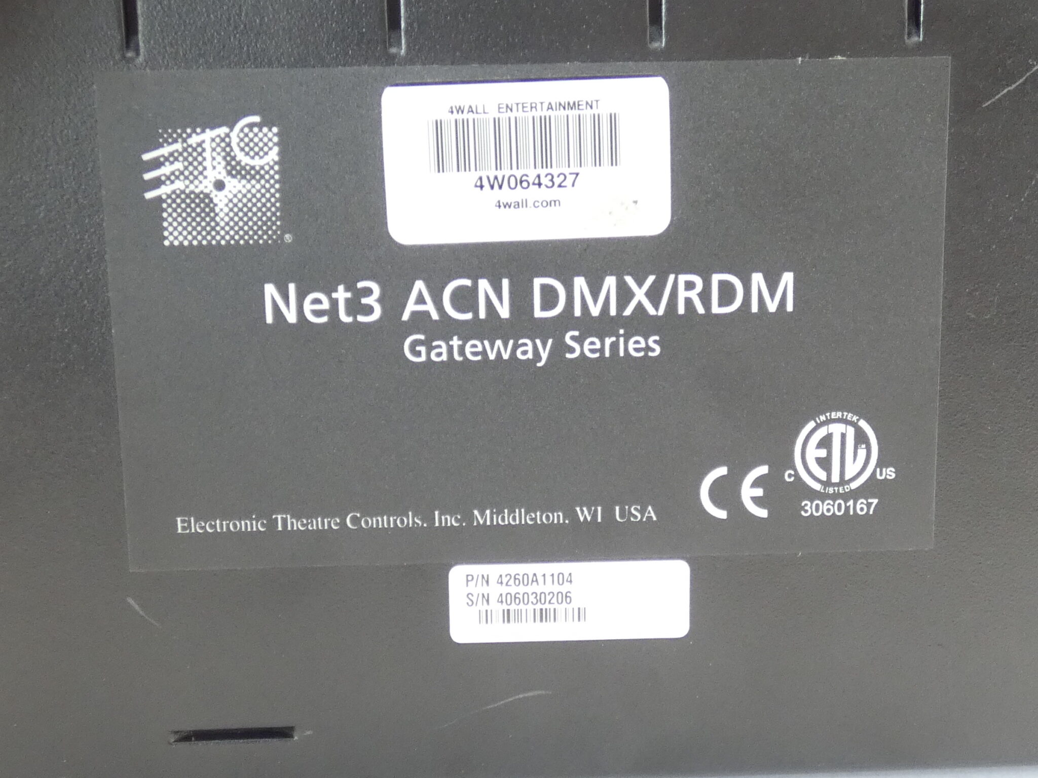 Electronic Theater Control, ETC NET3 ACN DMX/RDM Gateway Series, Four-Output - Image 5