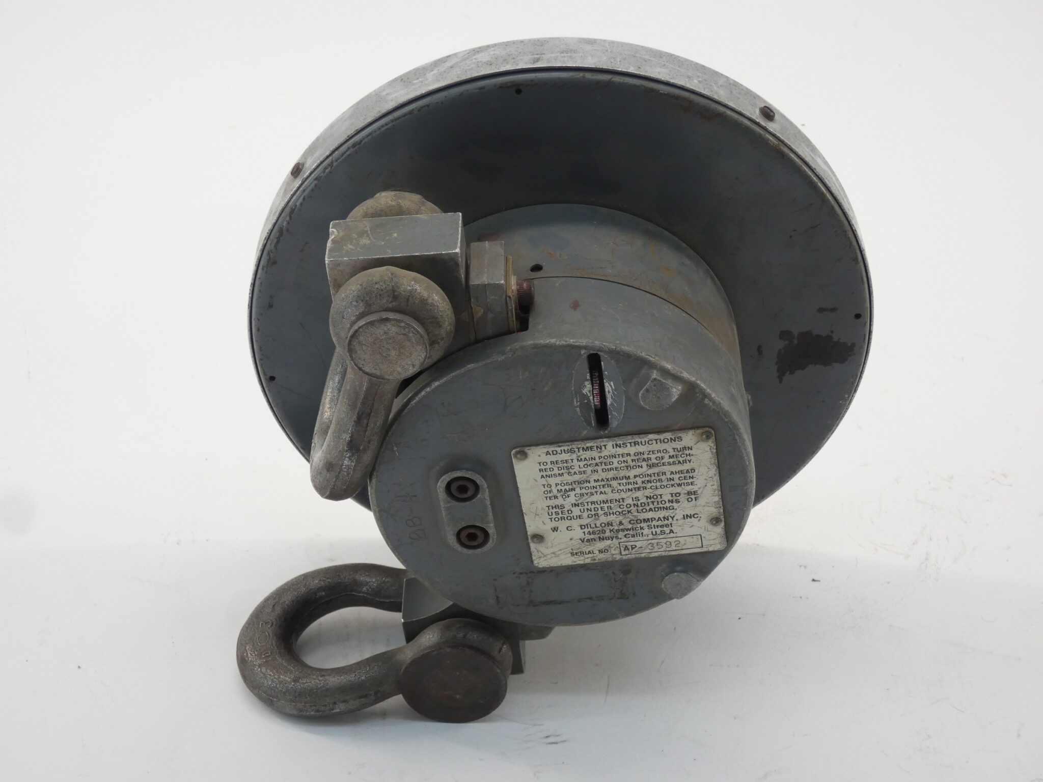 Dillon Dynamometer 10-1/2″ Face Dial 1000LBS Max 5LBS Divisions – GPM ...