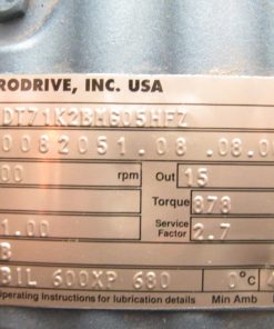 Alternative view of 201:1 Sew-Eurodrive S57DT71K2BM605HFZ Gear DFT71K2BM605HFZ .33HP