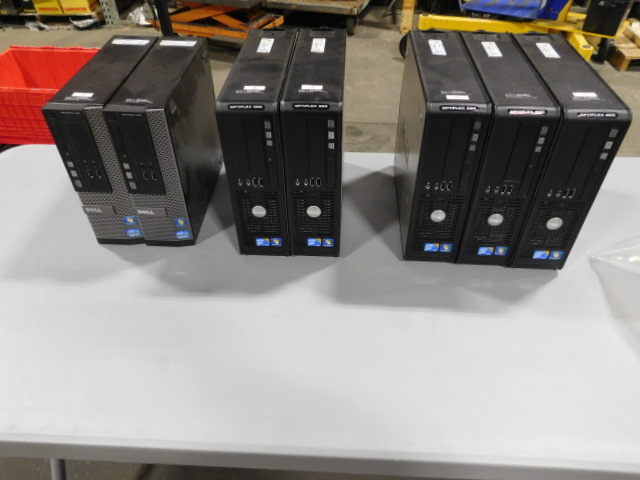 Dell Computer Lot Dell Optiplex 380 Intel Core Duo Optiplex 390 Intel Core i3 Windows 7