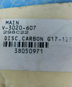 Alternative view of Johnson Controls V-3020-607 Carbon Valve Seat Disc G17-123-53