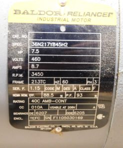 Alternative view of 50 GPM Crane Deming Series 4501 Vertical Sump Pump W/ 7.5HP Baldor Motor
