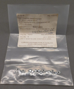 *Pack of 25* Lubker Dist m4 x .7 Fin Hex Nuts Hyl Ins L/N Din 985 SL 10 ZP B001283