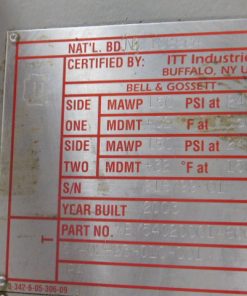 Alternative view of ITT Industries Heat Exchanger Bell & Gossett