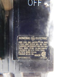 Alternative view of General Electric 30A Circuit Breaker 2P NE 7403