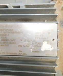 Alternative view of 4 kW SEW-USOCOME Motor 1800RPM 3PH 266/460V RF77DV112M4